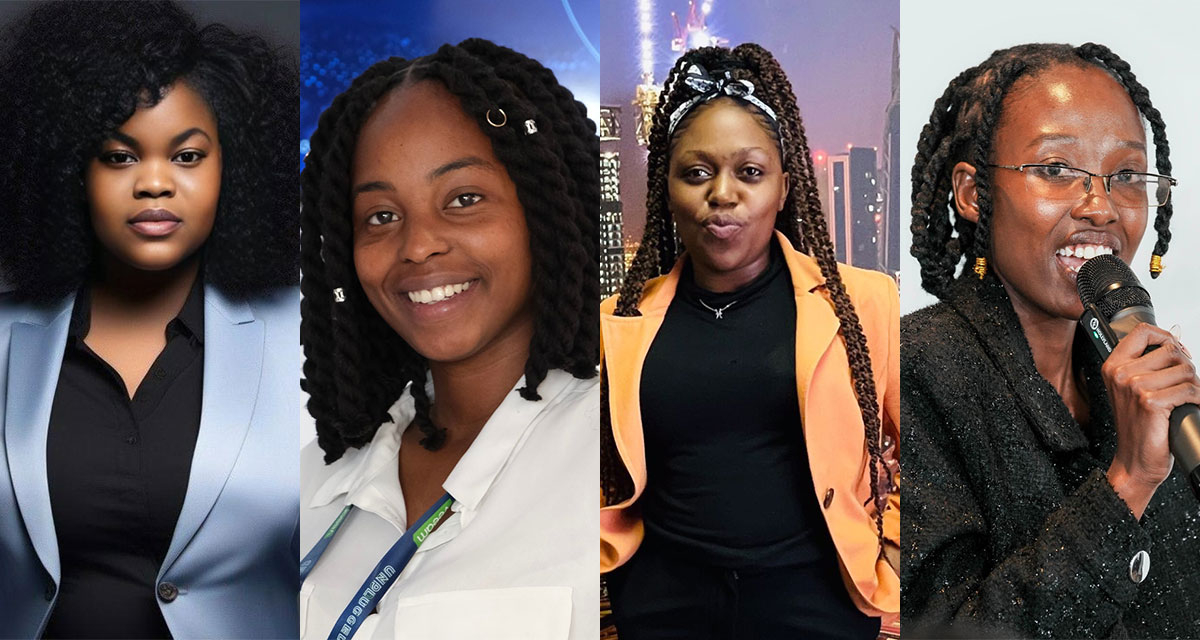 Dynamic DNA graduates Sebina Nong, Memory Phasa, Priscilla Molatana and Precious Phora